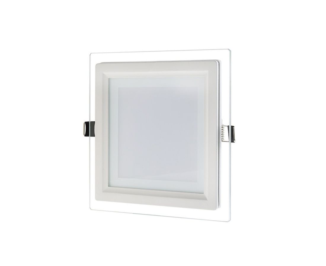მინის ლედ პანელი ოთხკუთხედი (Square) 9w 3000K — LED განათება